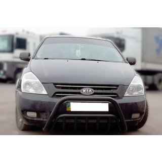 Front Bar WT002 Black (2006-2013, Stainless Steel) Kia Carnival 2002-2013 photo 1