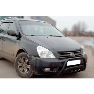 Front Bar WT002 Black (2006-2013, Stainless Steel) Kia Carnival 2002-2013 photo 2