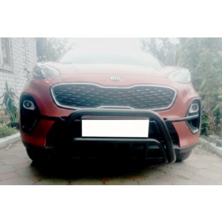 Front Bar WT002 Black (Stainless Steel) Kia Sportage 2015-2021