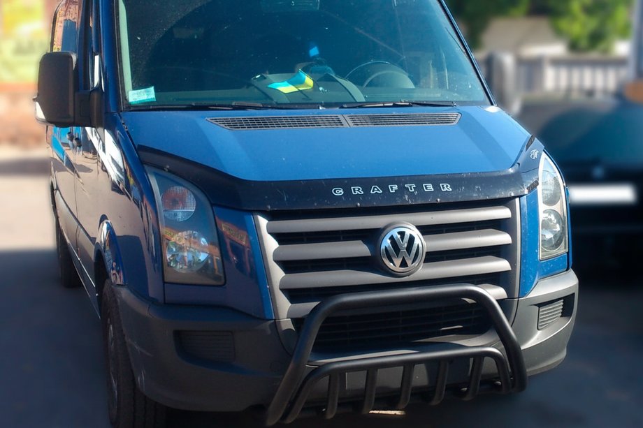 Volkswagen Crafter 2006-2016 Front Bar WT002 Black (Stainless Steel) Image