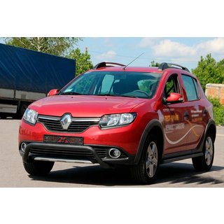 Front Bar WT007 Black (Stainless Steel) Renault Sandero 2013-2022 photo 2