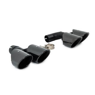 Black exhaust tips in X4M F98 style (V1) BMW X4 G02 2018- photo 4
