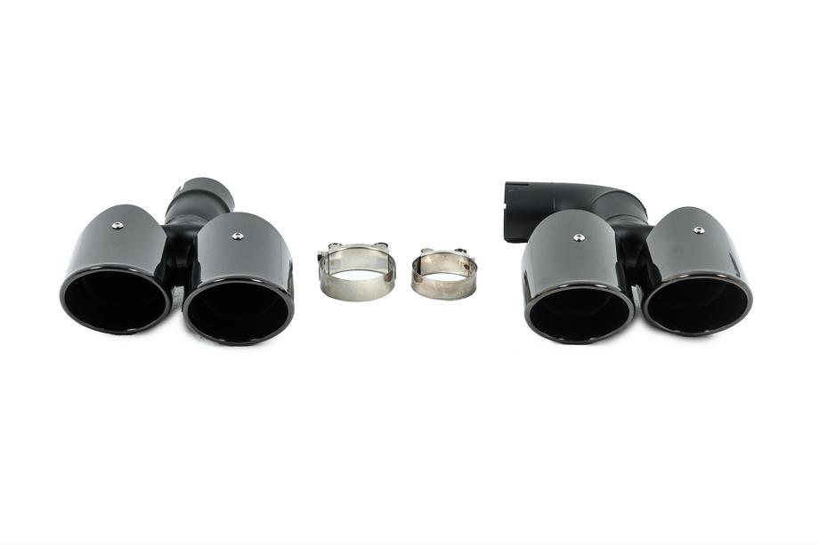 BMW X4 G02 2018- Black exhaust tips in X4M F98 style (V1) Image