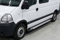 Opel Movano 2004-2010 Side Steps Allmond Grey (2 pcs, Aluminum) photo 1