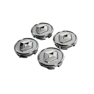 Grey wheel center caps with ring 81568GR (57mm to 49mm, set of 4) photo 2