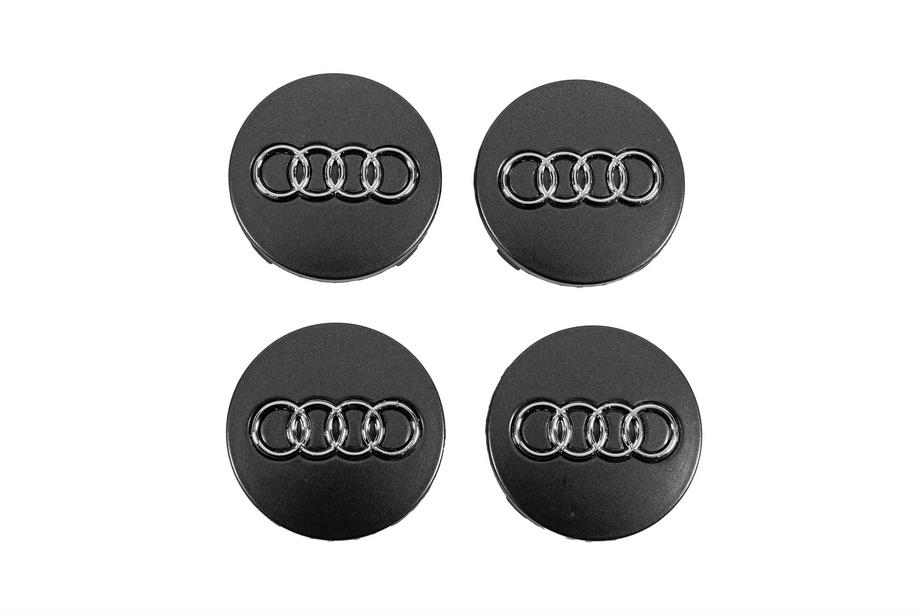 Audi Wheel center caps 60/58mm graphite ad5957g (set of 4) Image