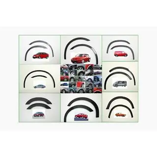 Fender flares (HB, 4 pcs, black) Opel Astra H 2004-2013 photo 2