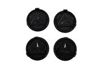 Mercedes-Benz Wheel center caps 71/75 mm without ring (set of 4, black V5) photo 3