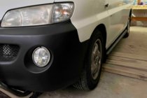 Hyundai H200, H1, Starex 1998-2007 Side Bars BB002 Black (2 pcs, Stainless Steel) photo 3
