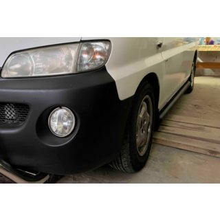 Side Bars BB002 Black (2 pcs, Stainless Steel) Hyundai H200, H1, Starex 1998-2007 photo 3