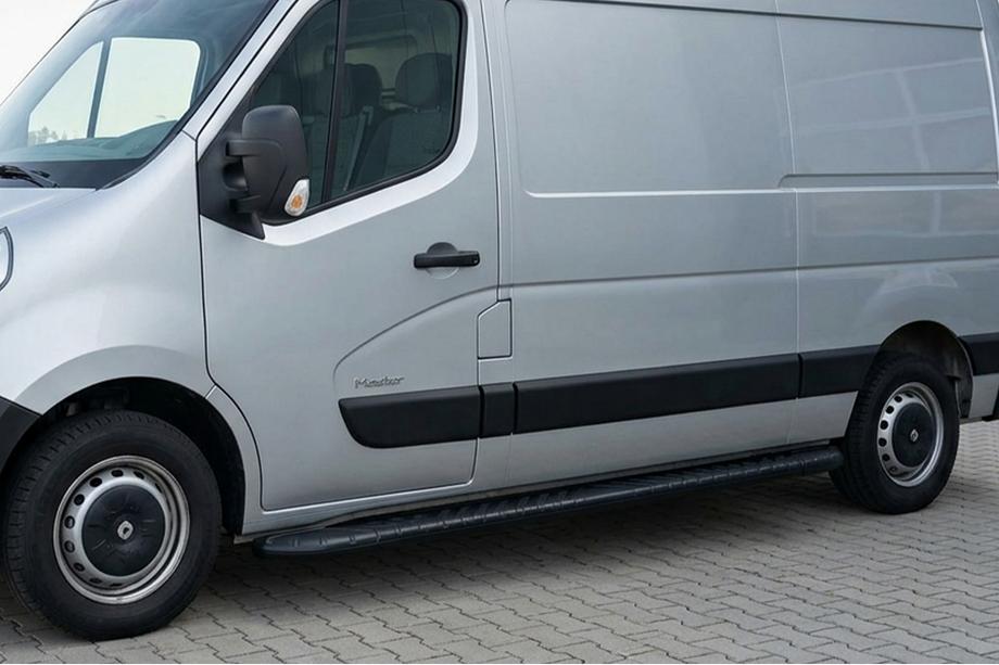 Opel Movano 2010-2021 Side Steps Bosphorus Black (2 pcs, Aluminum) Image