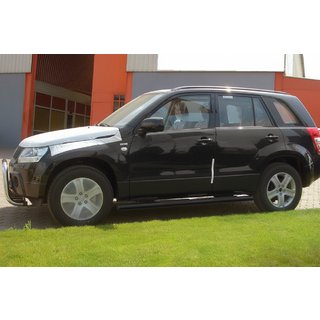 Side Bars Black (2 pcs, stainless steel) Suzuki Grand Vitara 2005-2017 photo 1