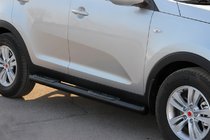 Kia Sportage 2010-2015 Side Bars Black (2 pcs, Stainless Steel) photo 2