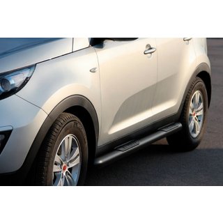 Side Bars Black (2 pcs, Stainless Steel) Kia Sportage 2010-2015 photo 3