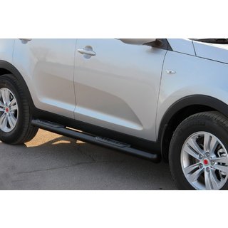 Side Bars Black (2 pcs, Stainless Steel) Kia Sportage 2010-2015 photo 2