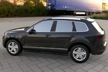 Volkswagen Touareg 2010-2018 Side Bars Black (2 pcs, Stainless Steel) photo 1