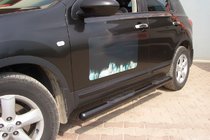 Nissan Qashqai 2007-2010 Side Bars Black (2 pcs, Stainless Steel) photo 2