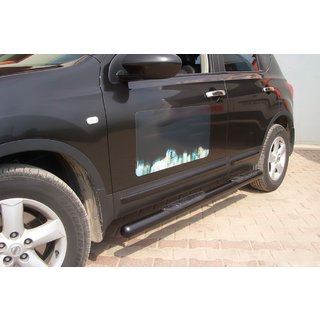 Side Bars Black (2 pcs, Stainless Steel) Nissan Qashqai 2007-2010 photo 2