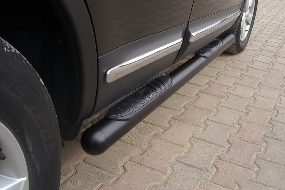 Nissan Qashqai 2007-2010 Side Bars Black (2 pcs, Stainless Steel) Image