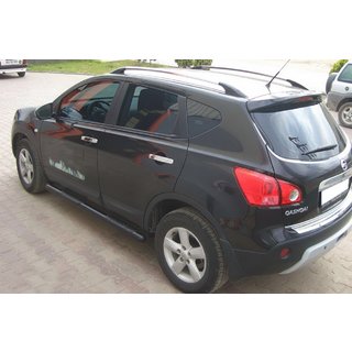 Side Bars Black (2 pcs, Stainless Steel) Nissan Qashqai 2010-2014 photo 4