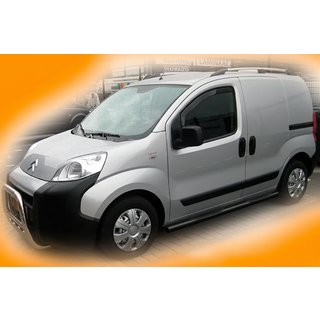 Side Bars Black (2 pcs, stainless steel) Peugeot Bipper 2008-2017 photo 1