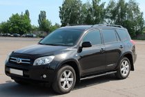 Toyota Rav 4 2006-2013 Side bars for standard base Black (2 pcs, stainless steel) photo 3