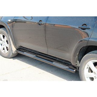Side bars for standard base Black (2 pcs, stainless steel) Toyota Rav 4 2006-2013 photo 4