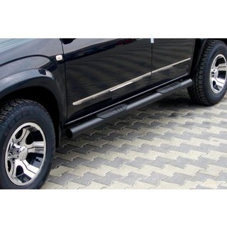 Side bars for standard base Black (2 pcs, stainless steel) Toyota Rav 4 2006-2013 photo 1