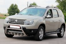 Renault Duster 2008–2017 Side bars with inserts Black (2 pcs, stainless steel) photo 6