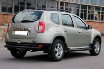 Dacia Duster 2008-2018 Side bars with inserts Black (2 pcs, stainless steel) photo 3