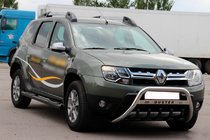 Dacia Duster 2008-2018 Side bars with inserts Black (2 pcs, stainless steel) photo 5