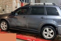 Mitsubishi Outlander 2001-2006 Side Bars Black (2 pcs, stainless steel) photo 2
