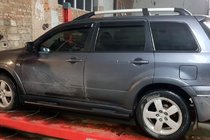Mitsubishi Outlander 2001-2006 Side Bars Black (2 pcs, stainless steel) photo 1