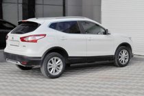 Nissan Qashqai 2014-2021 Side Bars Black (2014-2017, 2 pcs, stainless steel) photo 1