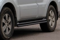 Mitsubishi Pajero Wagon IV 2006-2021 Side Bars Black (2 pcs, Stainless Steel) photo 5