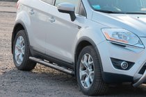 Ford Kuga 2008-2013 Side Steps Straight Black (2 pcs, Stainless Steel) photo 2