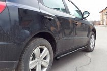 Geely Emgrand X7 2011- Side Bars Black (2 pcs, stainless steel) photo 3