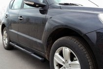 Geely Emgrand X7 2011- Side Bars Black (2 pcs, stainless steel) photo 1