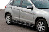 Mitsubishi ASX 2010-2023 Side Bars BB002 Black (2 pcs, Stainless Steel) photo 1