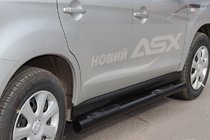 Mitsubishi ASX 2010-2023 Side Bars BB002 Black (2 pcs, Stainless Steel) photo 4