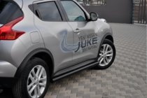 Nissan Juke 2010-2019 Side Bars Ø60 Black (2 pcs, Stainless Steel) photo 2