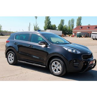 Side Bars BB002 Black (2 pcs, Stainless Steel) Kia Sportage 2015-2021 photo 2