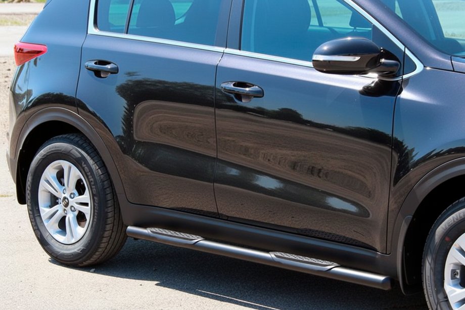 Kia Sportage 2015-2021 Side Bars BB002 Black (2 pcs, Stainless Steel) Image