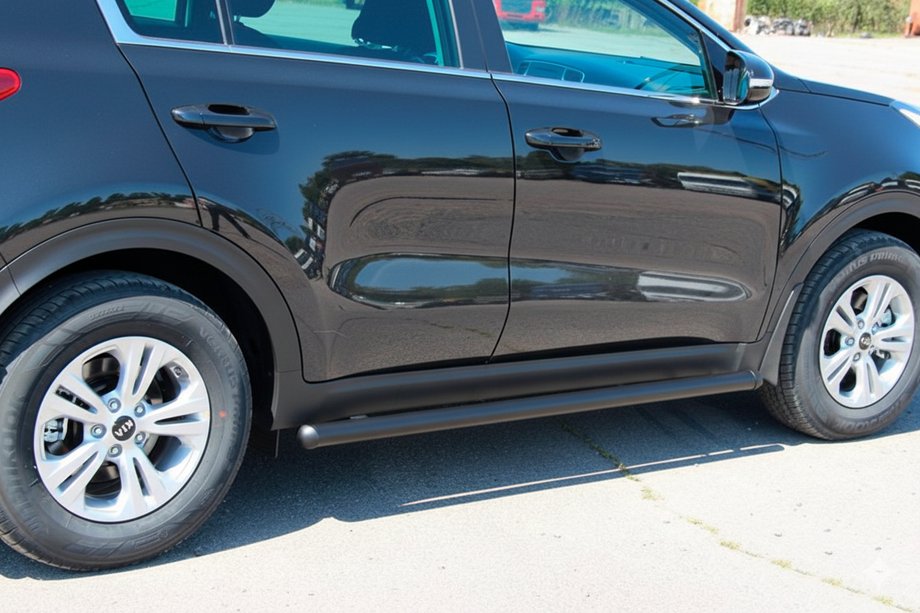 Kia Sportage 2015-2021 Side Bars BB001 Black (2 pcs, Stainless Steel) Image