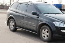 SsangYong Kyron 2005-2014 Side Bars BB002 Black (2 pcs, Stainless Steel) photo 2