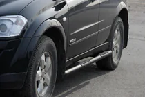 SsangYong Kyron 2005-2014 Side Bars BB002 Black (2 pcs, Stainless Steel) photo 1