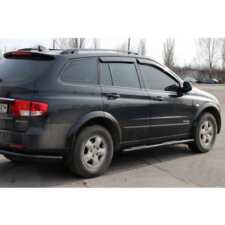 Side Bars BB002 Black (2 pcs, Stainless Steel) SsangYong Kyron 2005-2014 photo 3