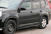 Nissan X-trail T31 2007-2014 Side Bars BB002 Black (2 pcs, Stainless Steel) photo 4