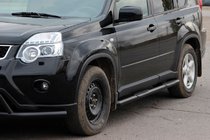 Nissan X-trail T31 2007-2014 Side Bars BB002 Black (2 pcs, Stainless Steel) photo 2