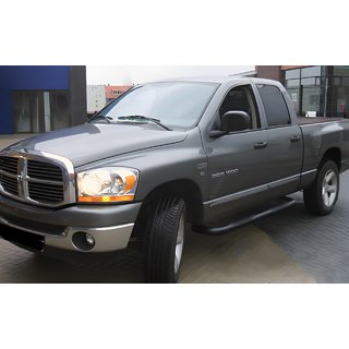 Side Angle Bars Black (2 pcs, Stainless Steel) Dodge RAM (DR/DH/D1/DC/DM) 2002–2009